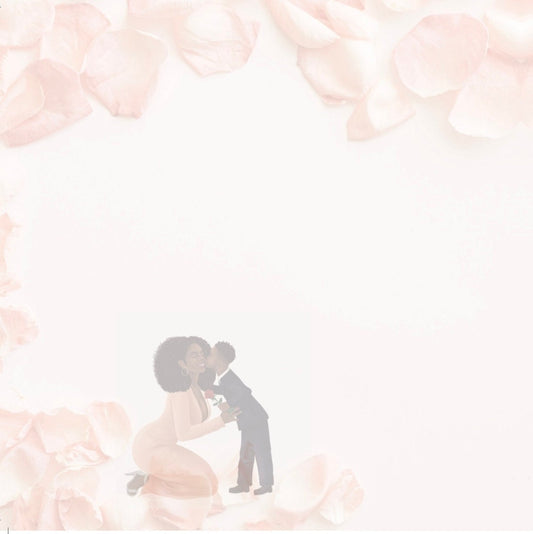 Elegant Happy Mother's Day card - A Rose for Mother