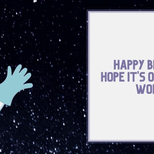 African American Astro Boy Birthday Card | Cute & Fun Greeting Card for Kids