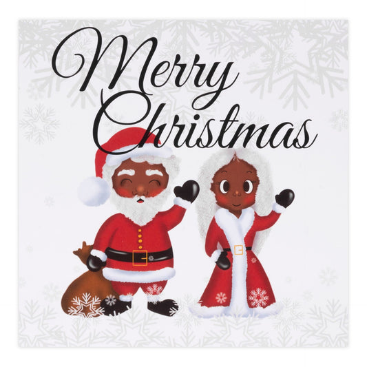 Black/African American Santa & Mrs Claus Christmas Card Pack