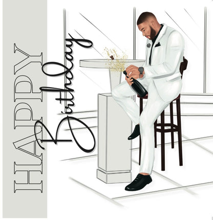 Poppin' Bottles Birthday Card