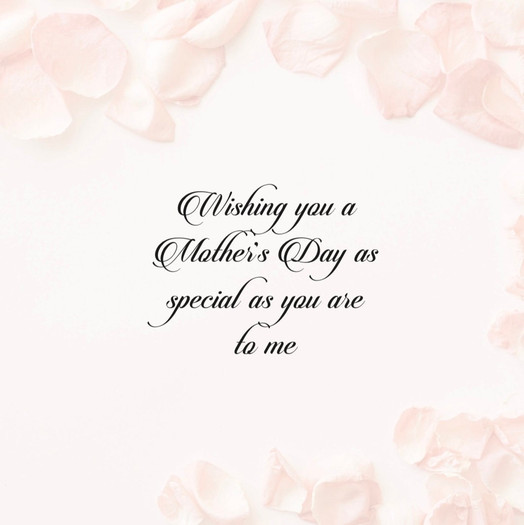 Elegant Happy Mother's Day card - Roses & Petals floral design