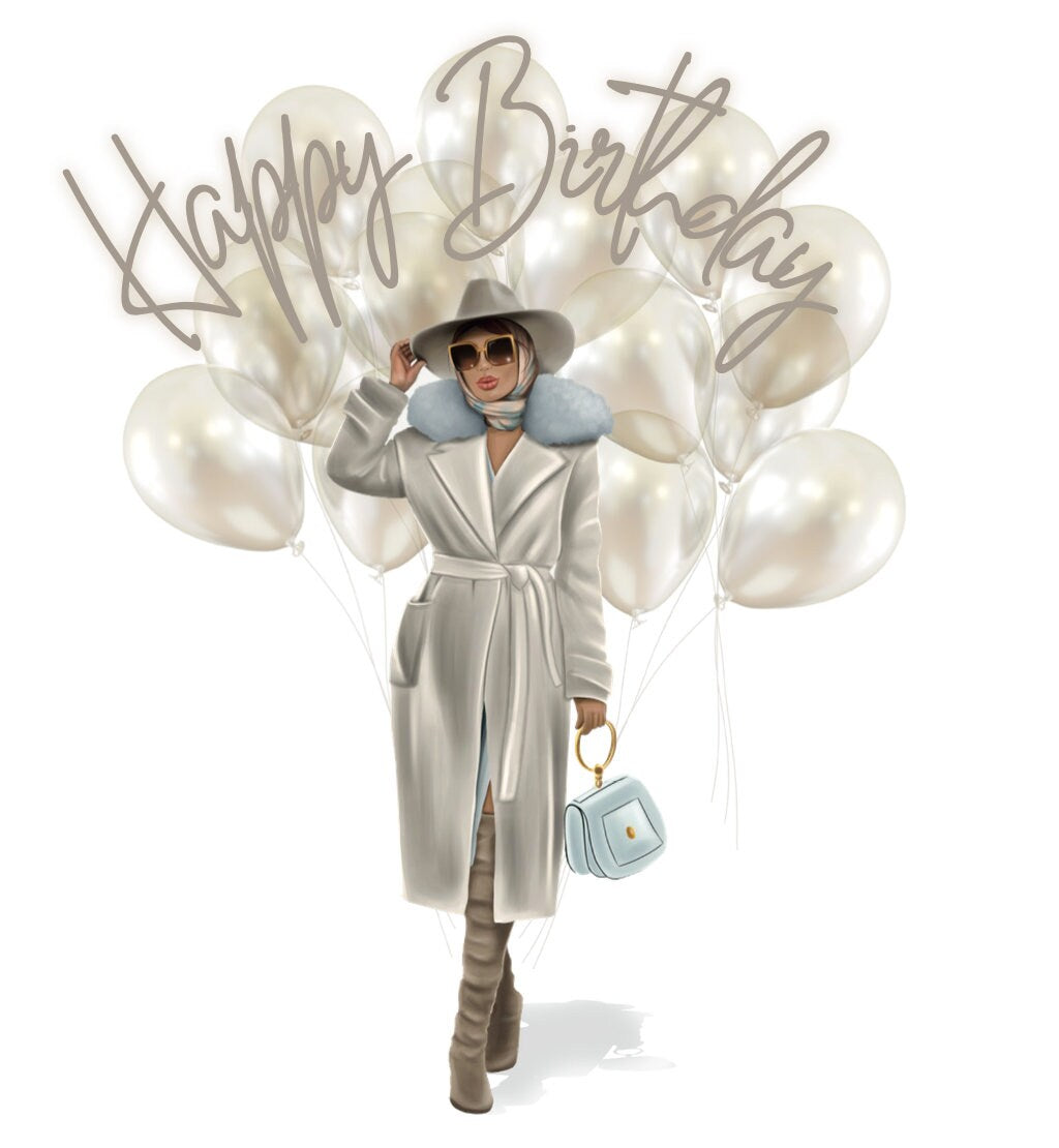 Winter Decadence - Monte Carlo - Happy Birthday Card