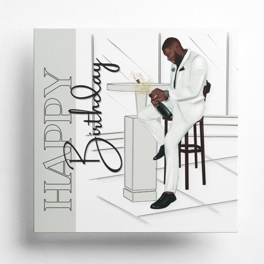 Poppin' Bottles Birthday Card