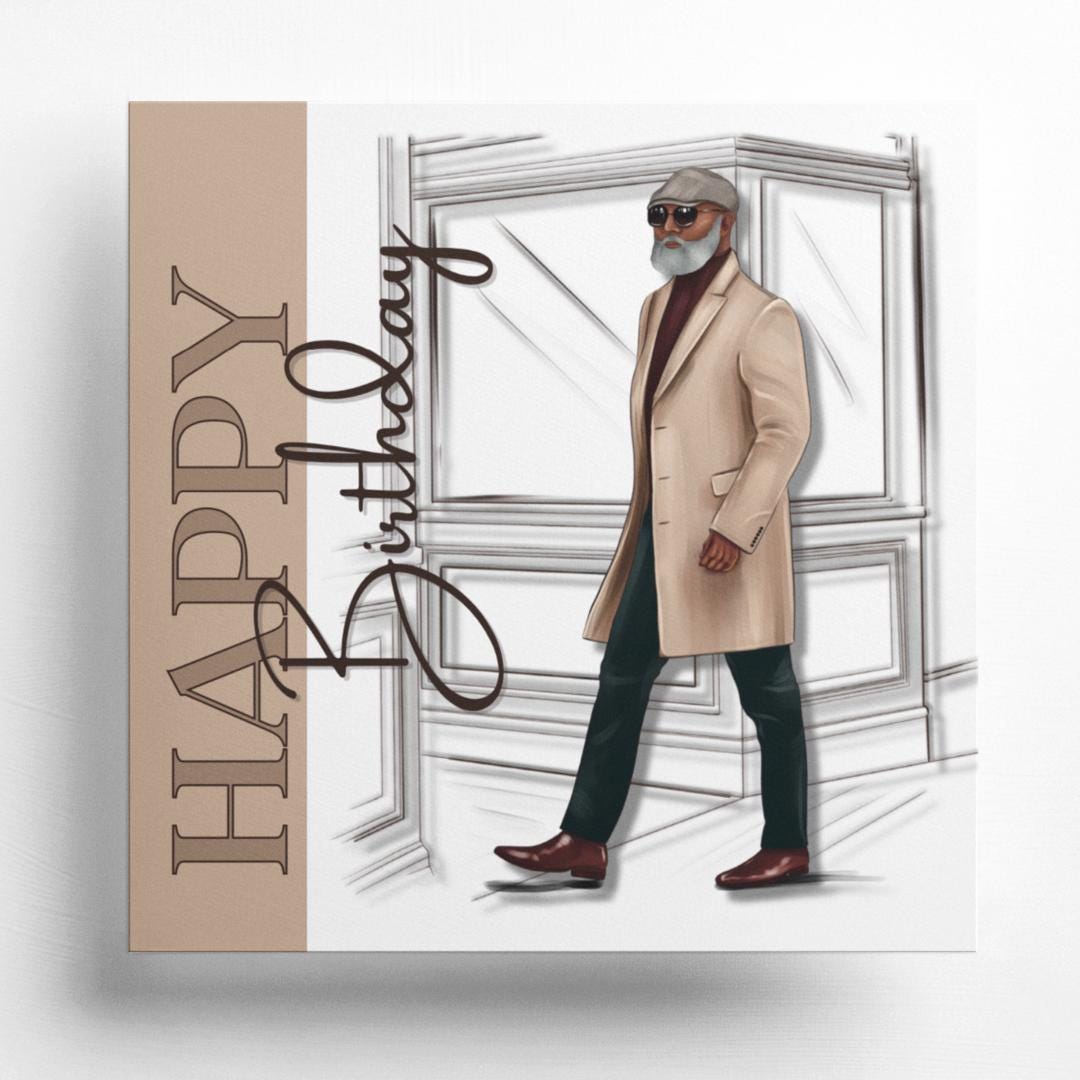 The Stylish Gent Birthday Card