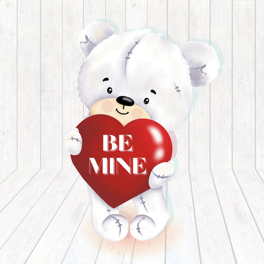 Love is in the Bear - 'Be Mine' Heart BearValentine's Card