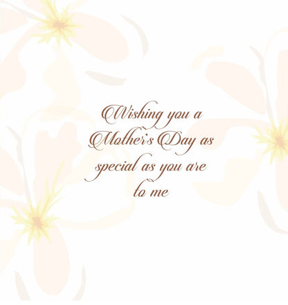 Elegant Happy Mother's Day card - Tropical Plumeria Flower