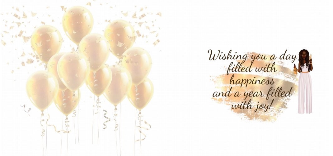 Lady with Locs Birthday Card