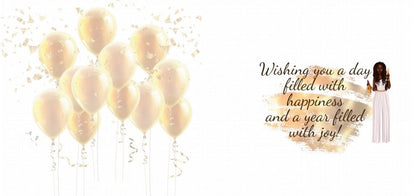 Lady with Locs Birthday Card