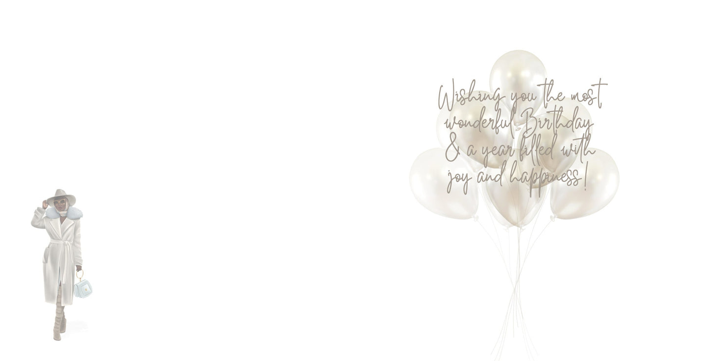 Winter Decadence - Monte Carlo - Happy Birthday Card