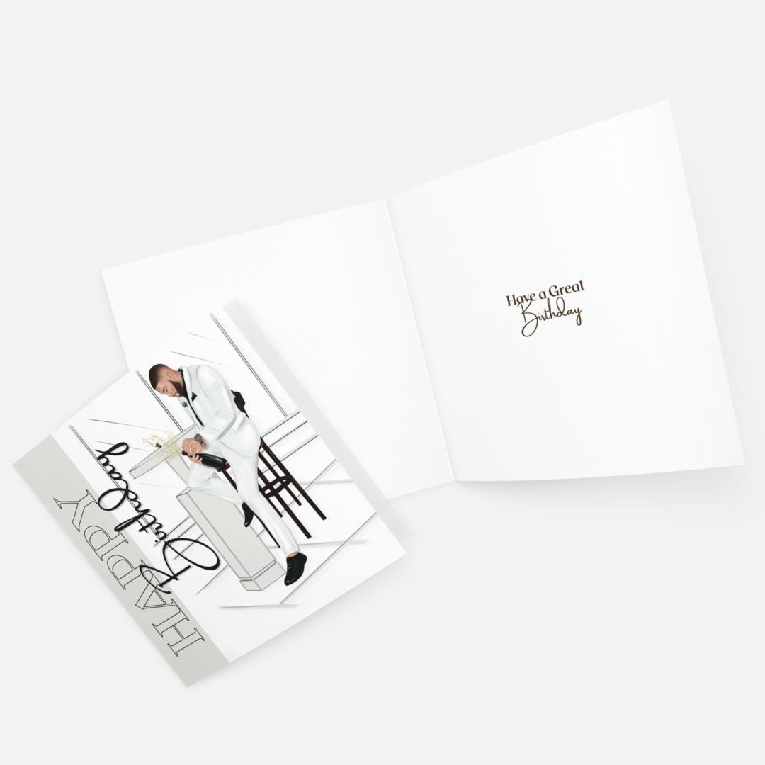 Poppin' Bottles Birthday Card