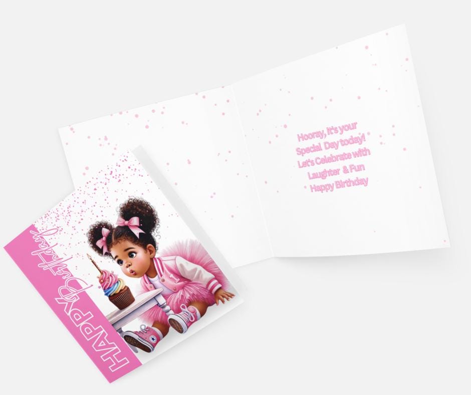 Cupcakes & Wishes - Happy Birthday Card