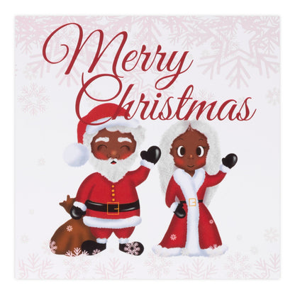 Black/African American Santa & Mrs Claus Christmas Card Pack