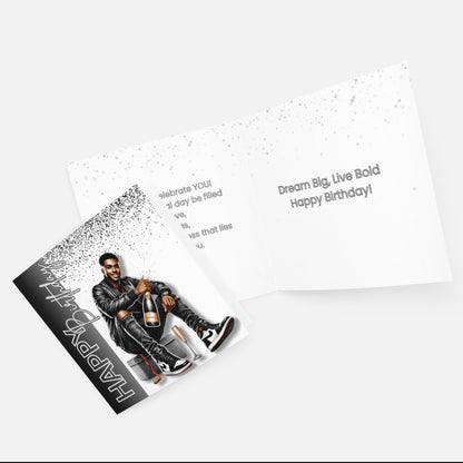 Be Bold - Luxury Birthday Card for Black men