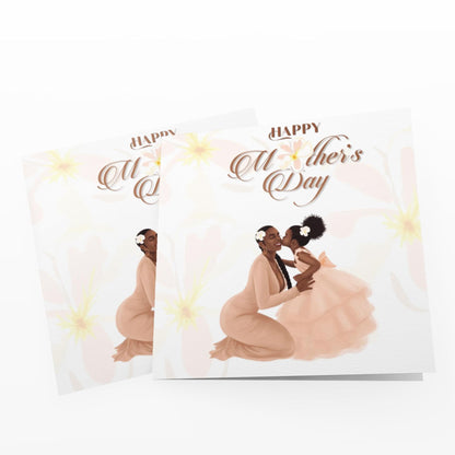 Elegant Happy Mother's Day card - Tropical Plumeria Flower