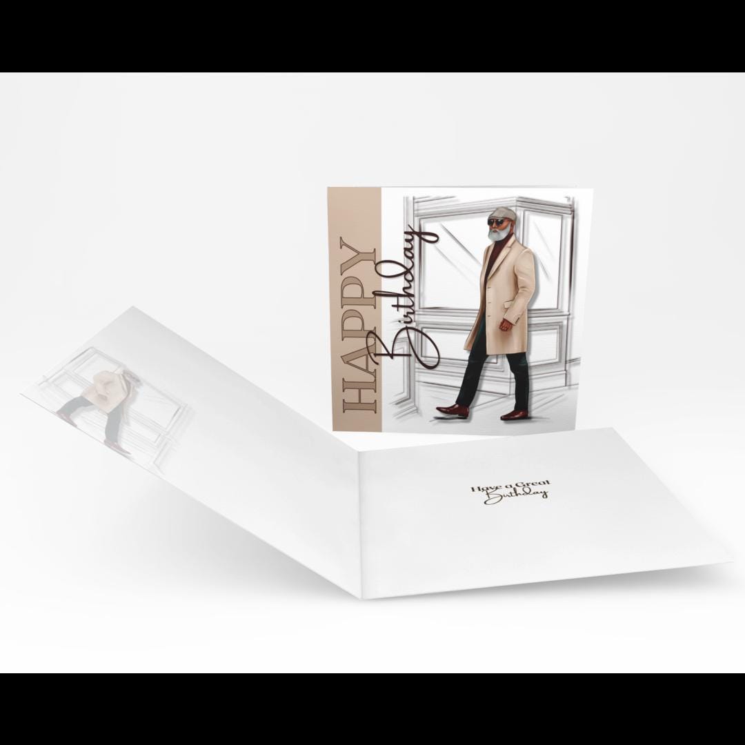The Stylish Gent Birthday Card