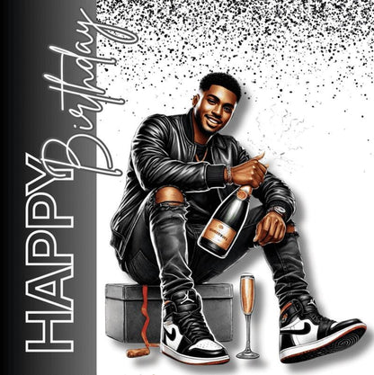 Be Bold - Luxury Birthday Card for Black men