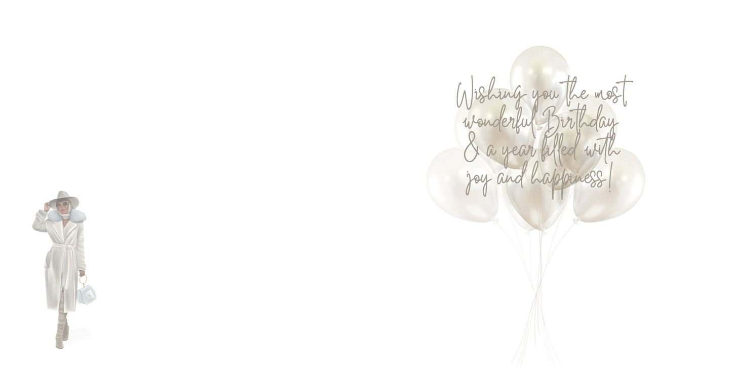 Winter Decadence - Monte Carlo - Happy Birthday Card