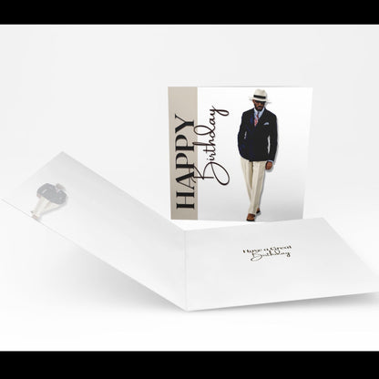 The Debonair Gentleman Birthday Card