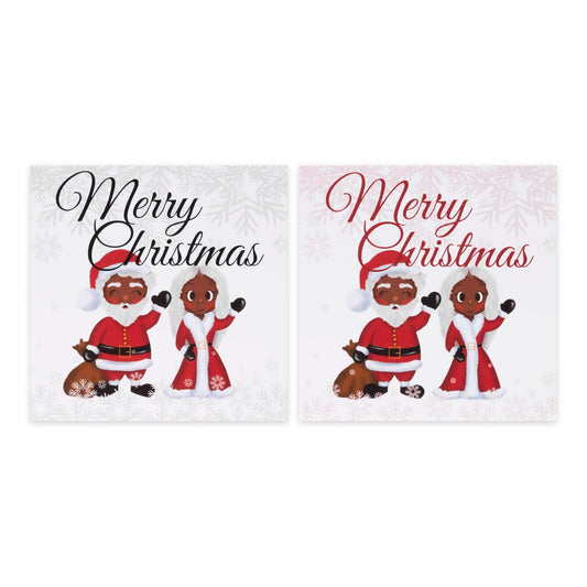 Black/African American Santa & Mrs Claus Christmas Card Pack