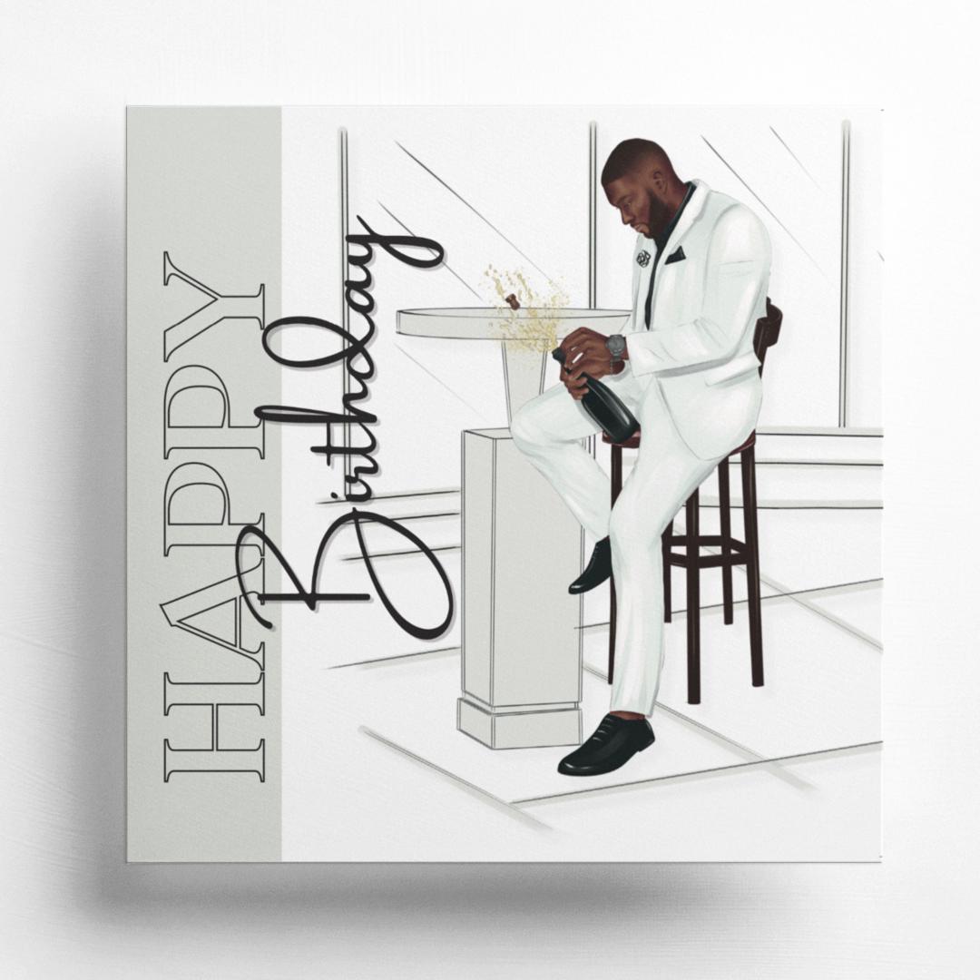 Poppin' Bottles Birthday Card