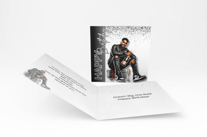 Be Bold - Luxury Birthday Card for Black men