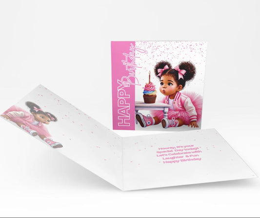 Cupcakes & Wishes - Happy Birthday Card