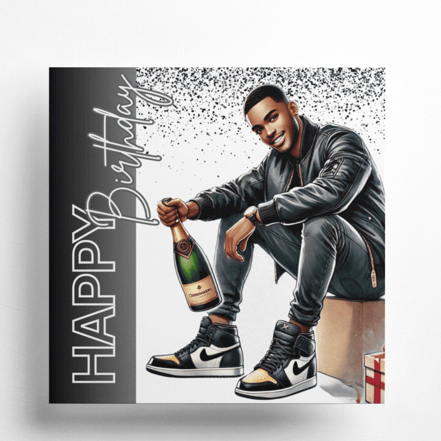 Dream Big Happy Luxury Birthday Card for Black men