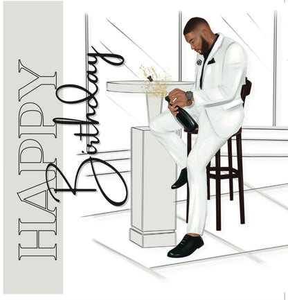 Poppin' Bottles Birthday Card