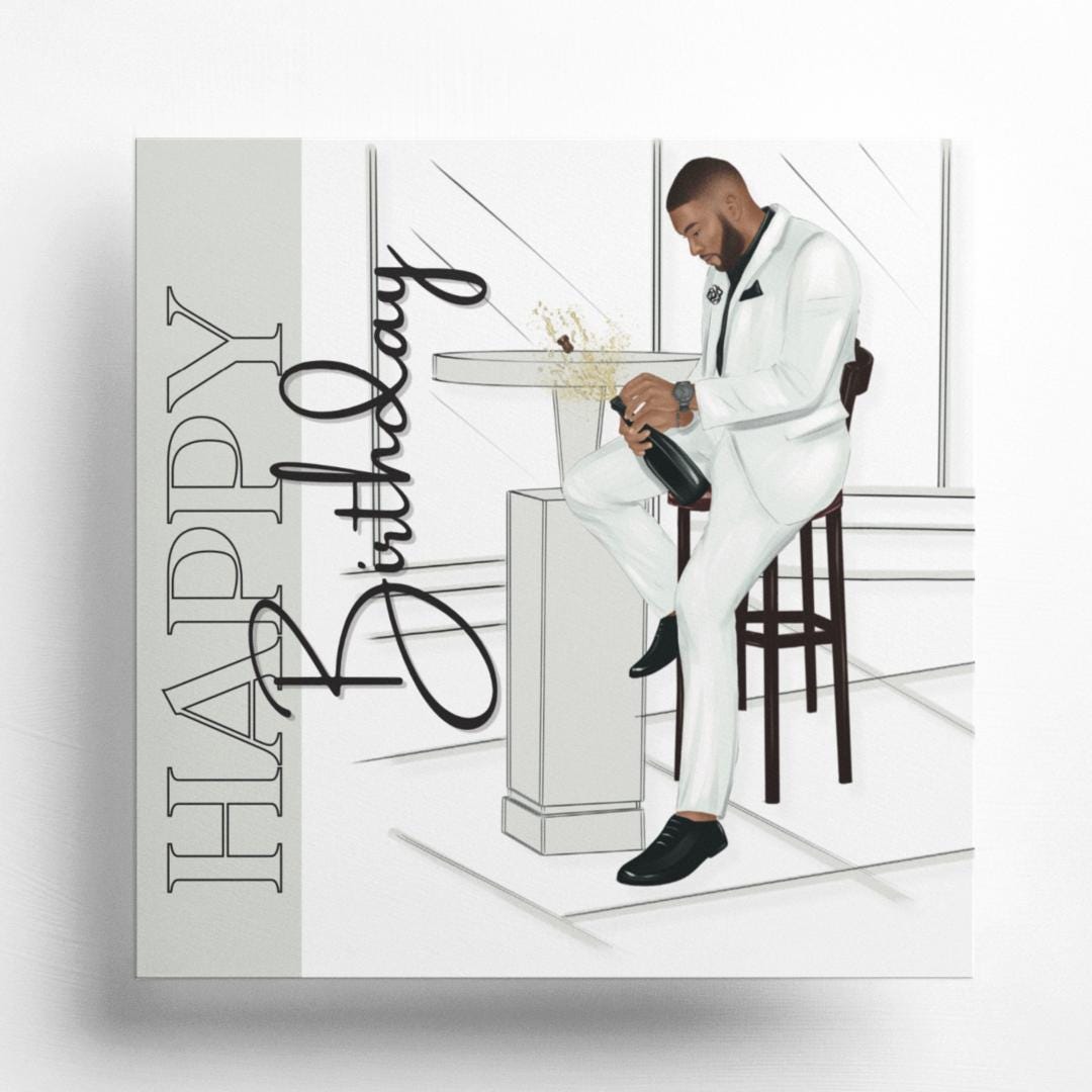 Poppin' Bottles Birthday Card